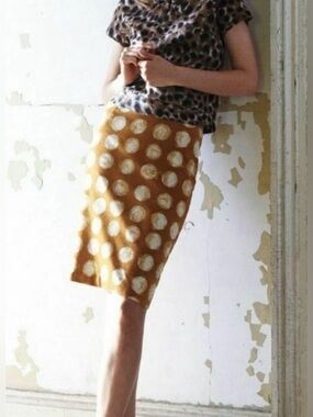 Maeve Polka Dot Pencil Skirt